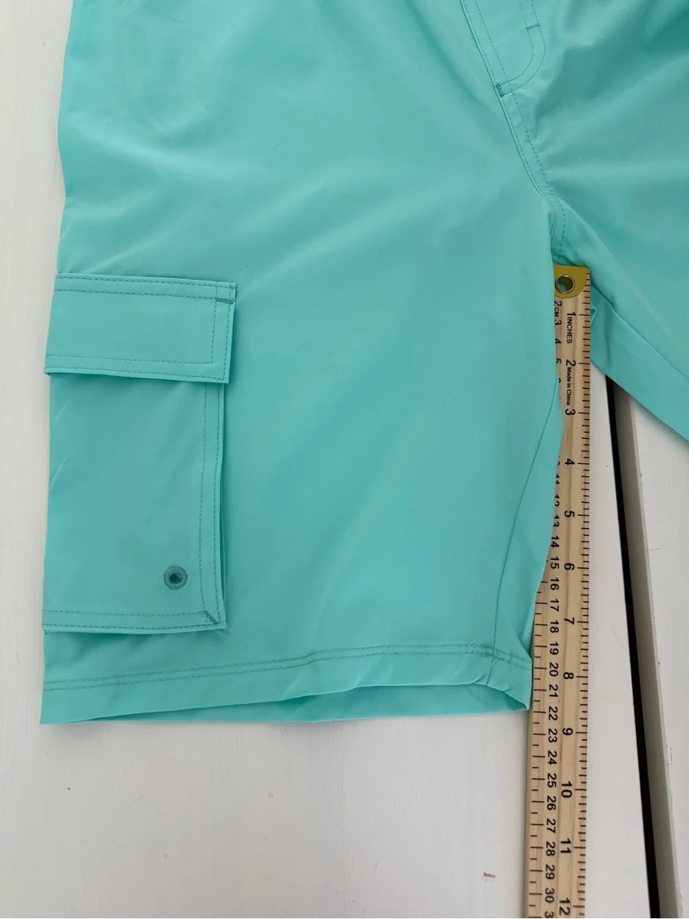 NWT Hurley Boys XL 14/16 Aqua Cargo Swim Trunks Board Shorts